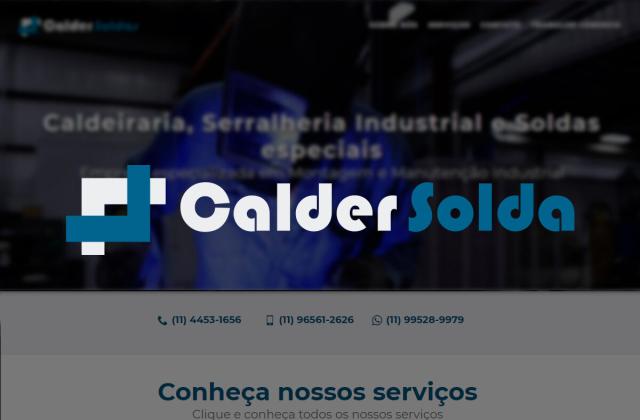 Criação de Sites — Calder Soldas - Site Institucional Otimizado Criação de site institucional de alta performance para a Calder Soldas. Projeto otimizado para buscadores e focado na conversão de novos clientes.